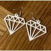 Pendientes en forma de diamante
